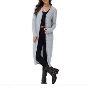 Frye women’s Duster Sweater Grey Size Medium